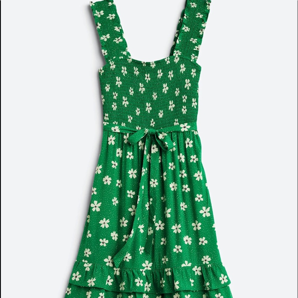 LES SEREIN Savannah Smocked Dress Small